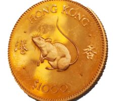 香港 干支金貨 1000ドル K22(22金)