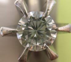 ノーブランドジュエリー　プラチナ　ダイヤモンド　 立爪　リング　0.51ct