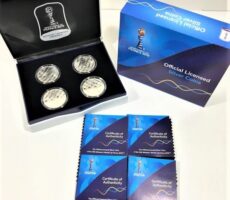 FIFA女子ワールドカップ フランス 2019公式記念コイン カラー銀貨４種セット