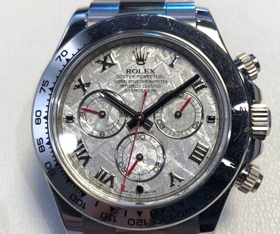 ロレックス デイトナ ホワイトゴールド116509 ややこしかっ 1駒 K18WG 