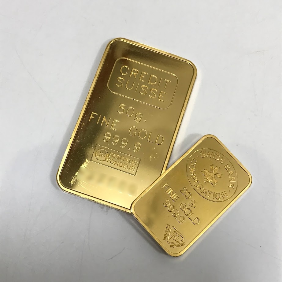 金/貴金属】スイス インゴット 50g 20g 2022/3/10の高価買取 | 金・ダイヤの高価買取なら「まねきや」