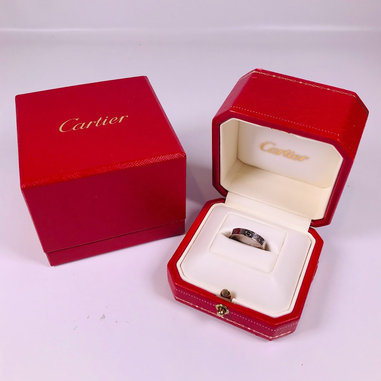 37,674円新品仕上げ済み◾️カルティエ ラブリング WG48 保証書 箱付き Cartier