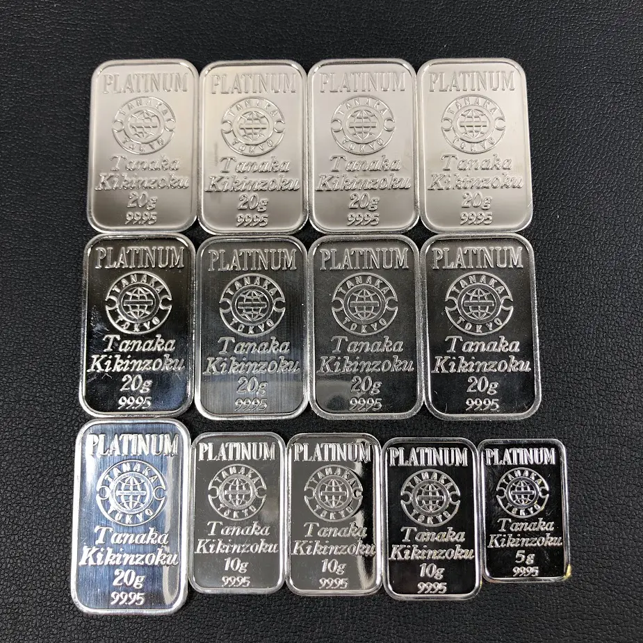 田中貴金属ジュエリー プラチナ インゴット 金 田中貴金属
