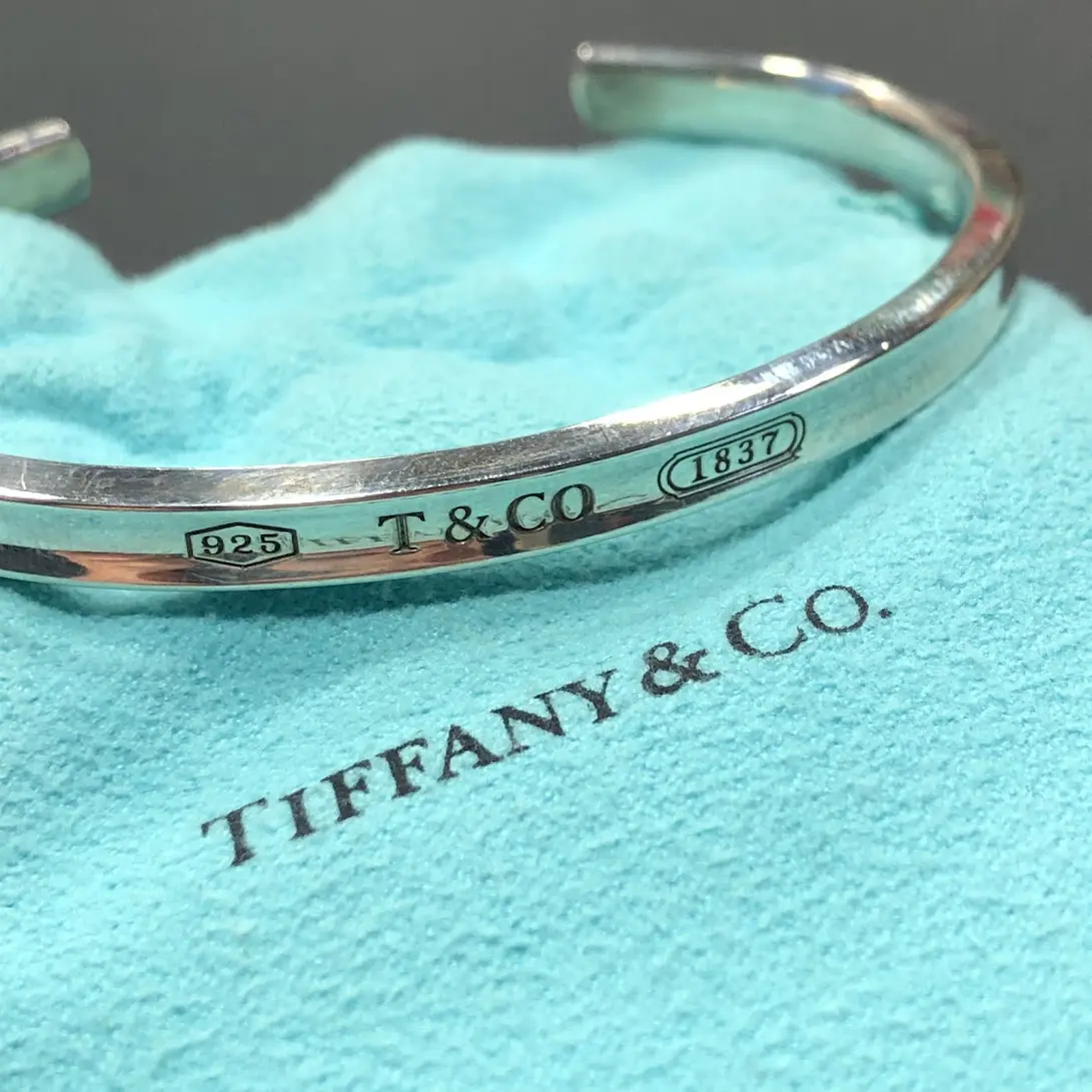 ティファニー ナロー バングル SV925 Tiffany&Co.】ティファニー バングル 1837 ナロー SV925
