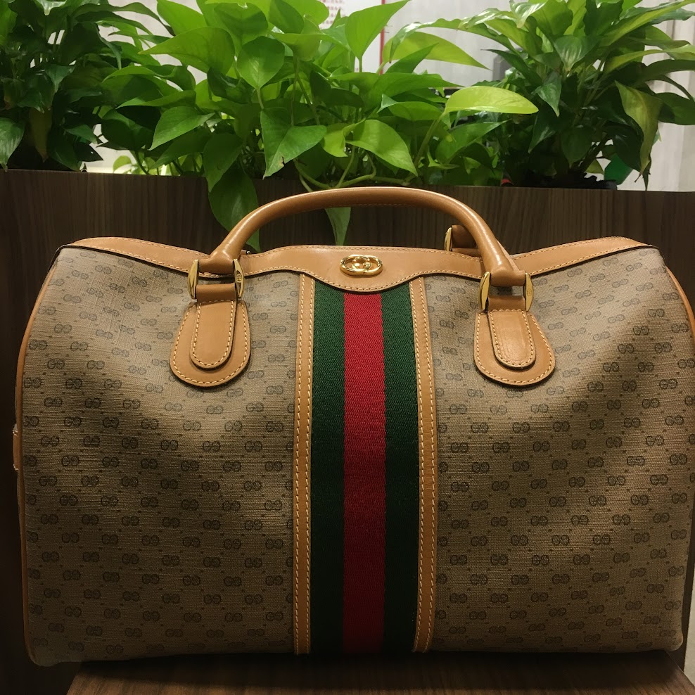 グッチ シェリーライン ボストンバッグ