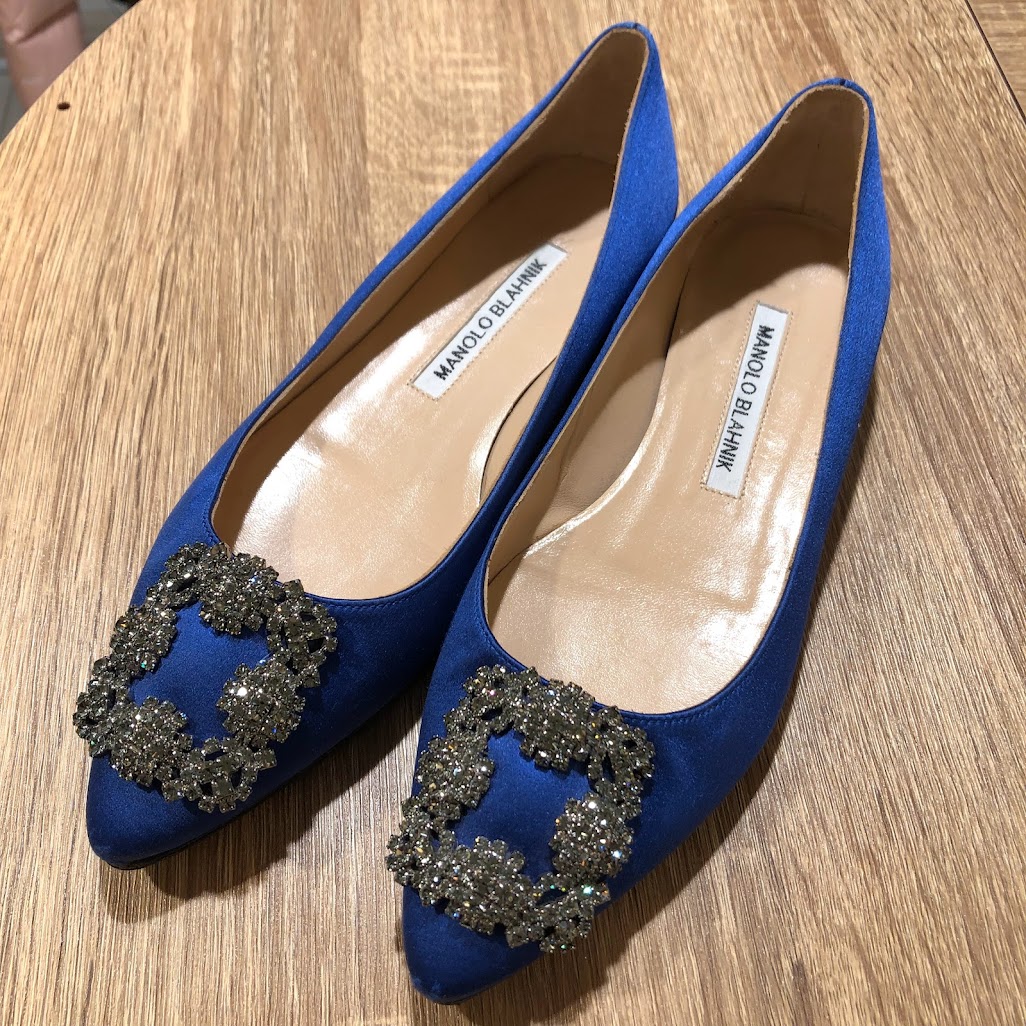 マノロブラニク フラットパンプス買取 阪急 