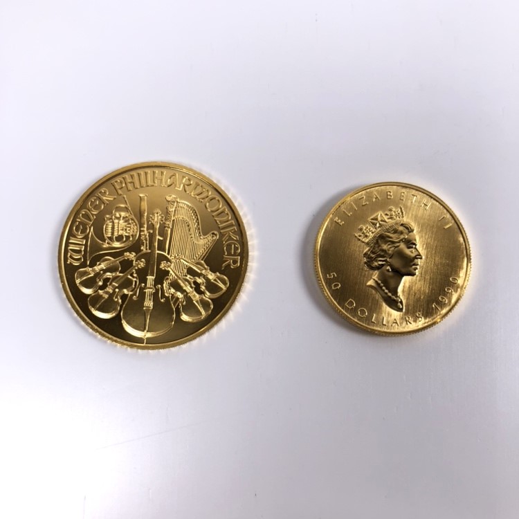 メイプルリーフ金貨 ウィーン金貨ハーモニー