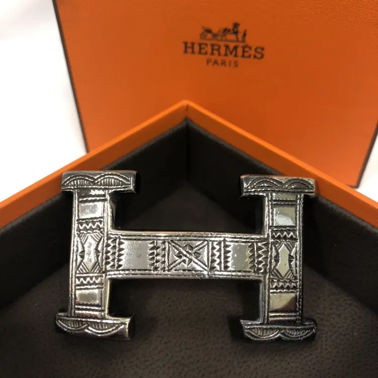 レア‼️エルメス トゥアレグ ベルト バックル 美品 楽天市場】エルメス ベルト トゥアレグバックル シルバー 90cm