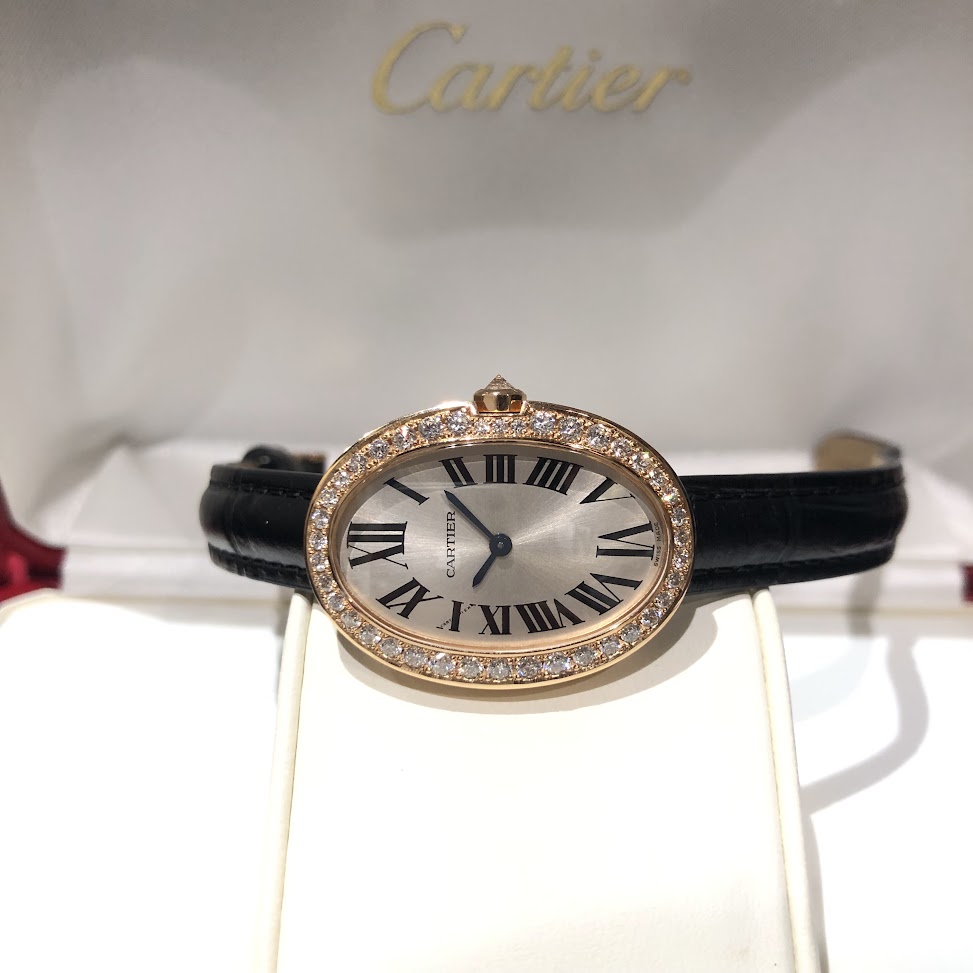 カルティエ ミニベニュワール レディースウォッチ 買取 査定 まねきや銀座本店 銀座 腕時計