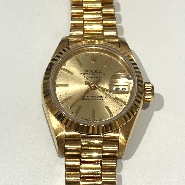 ロレックス デイトジャスト 69178 金無垢 K18 阪急三番街 時計