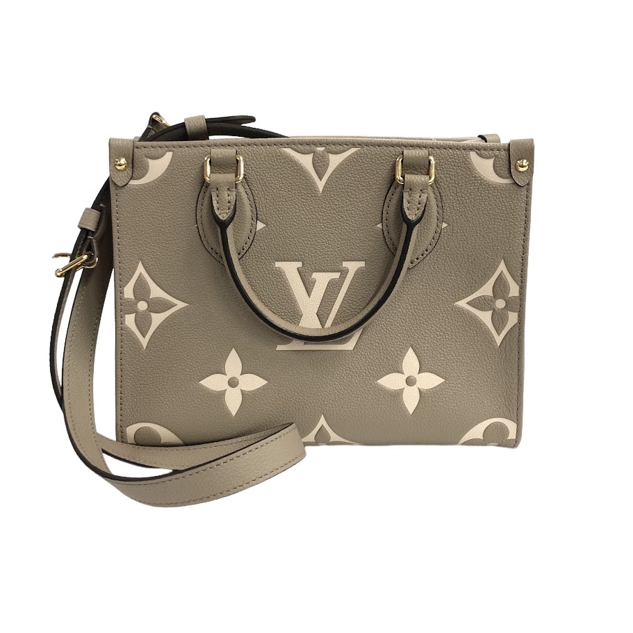 ルイ・ヴィトン オンザゴー PM バイカラー モノグラム・アンプラント レザー