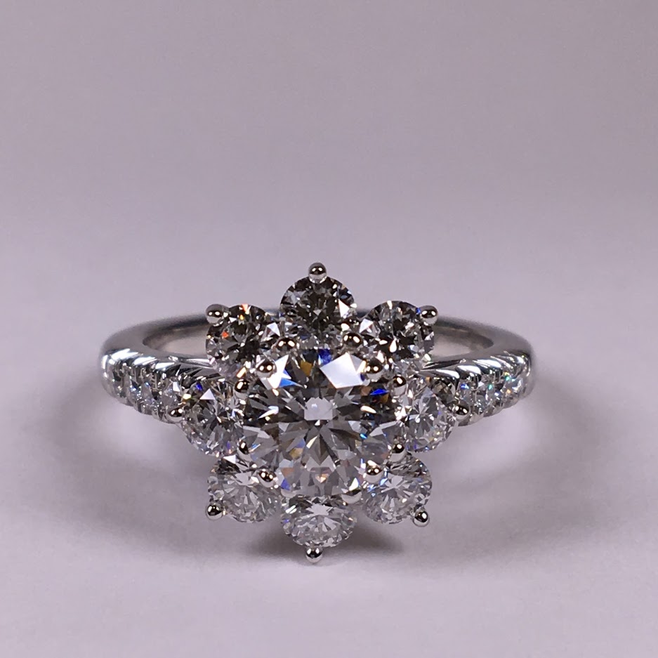 ハリー ウィンストン サンフラワー ダイヤモンドリング