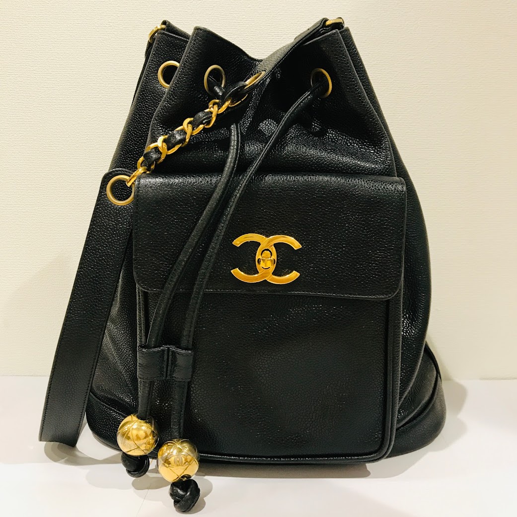 シャネル巾着ショルダーバッグ