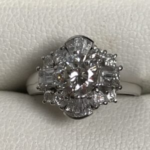 Pt900 ダイヤリング D1.018.1.00