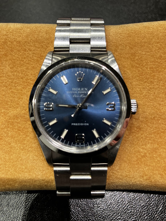ロレックス エアキング Ref.14000 ブルーダイヤル ギャランティ付き ルララこうほく店