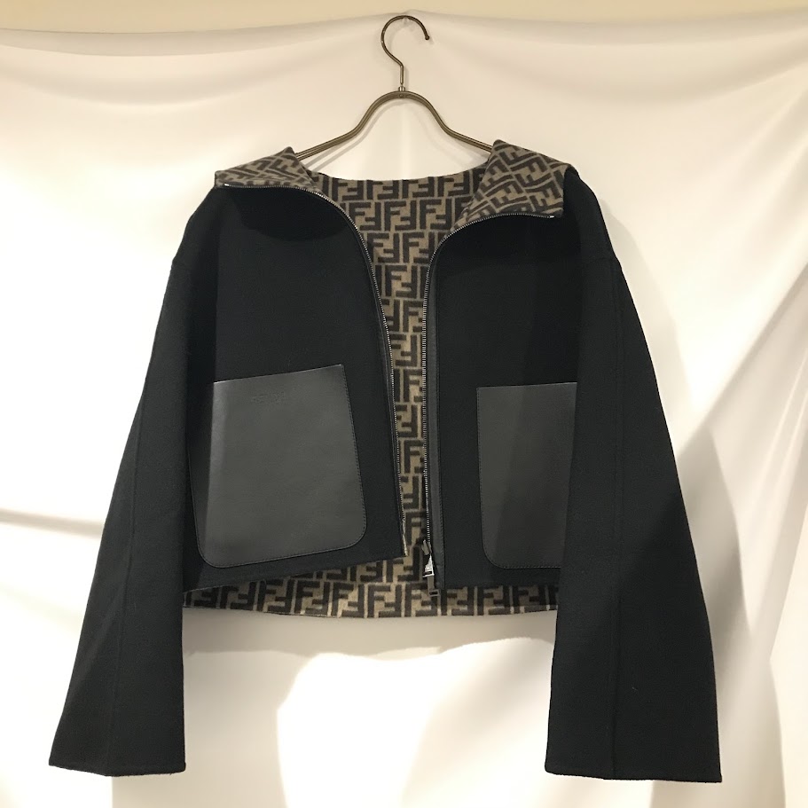 フェンディ FFロゴ リバーシブルクロップドジャケット 上野店 買取