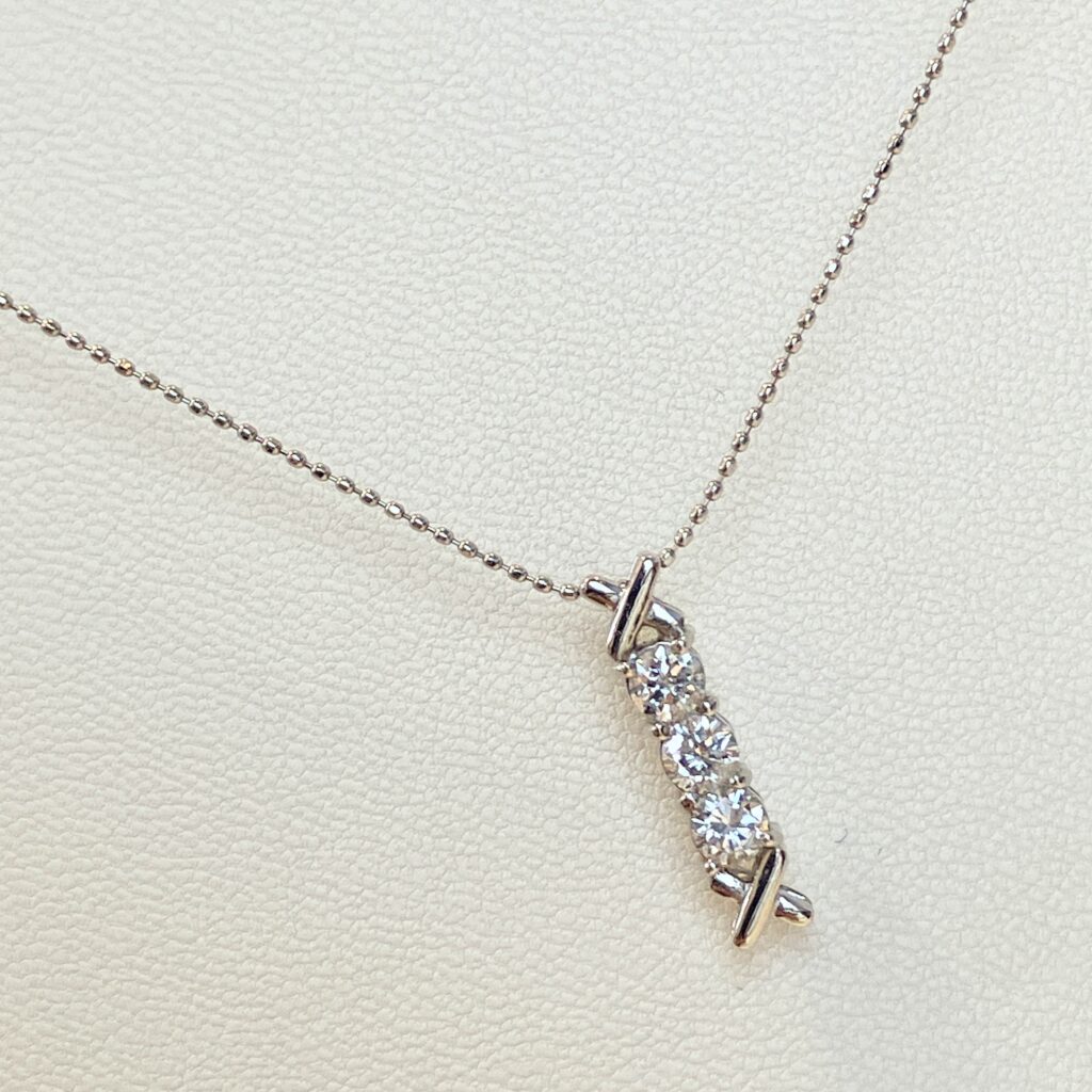 Pt850刻印D0.52ct ネックレス