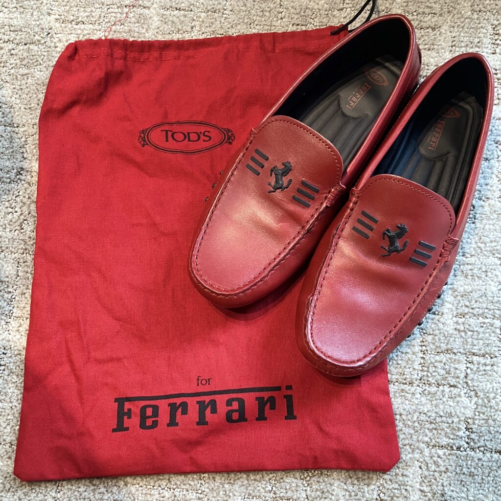 TOD'SドライビングシューズFerrari保存袋あり